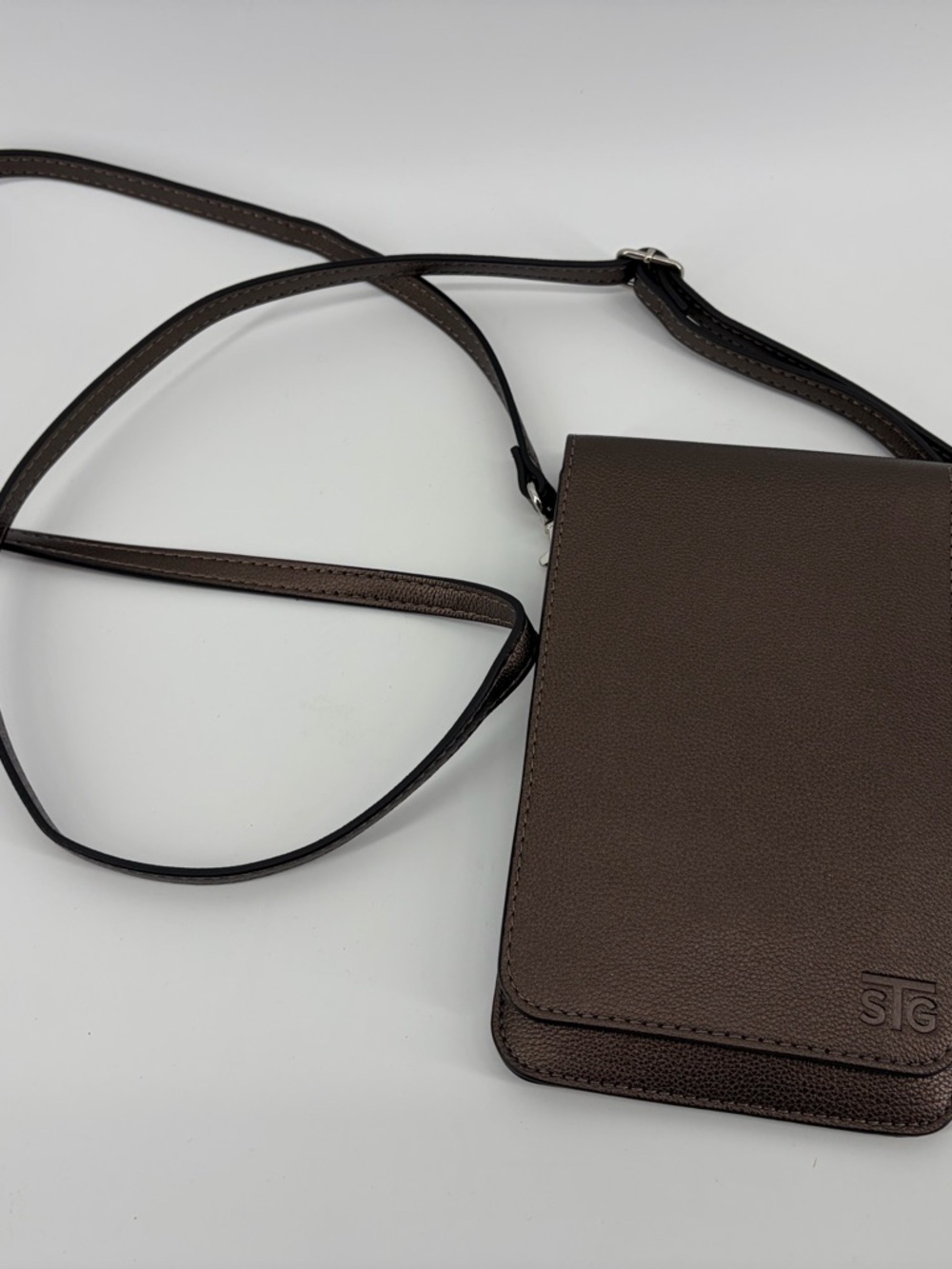 Save The Girls STG Touch Screen Crossbody Purse Bronze Card Holder